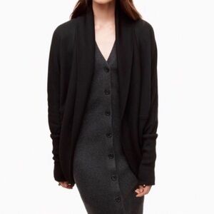 Wilfred Diderot Black Cocoon Cardigan Sweater
